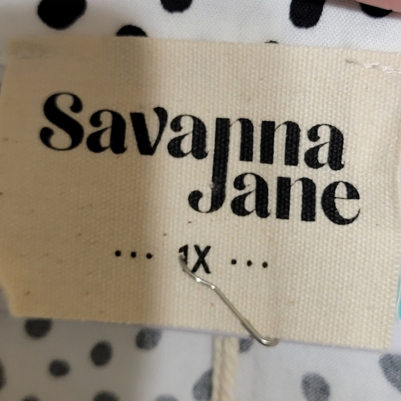 NWT Savanna Jane Animal Print Tunic with Embroidered Details Women's Size 1X - Picture 11 of 14
